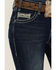 Image #4 - Rock & Roll Denim Women's Dark Wash Mid Rise Embroidered Bootcut Stretch Denim Jeans , Dark Wash, hi-res