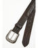 Image #2 - Cody James Men's Faux Alligator Inlay Billet Belt, Black Cherry, hi-res