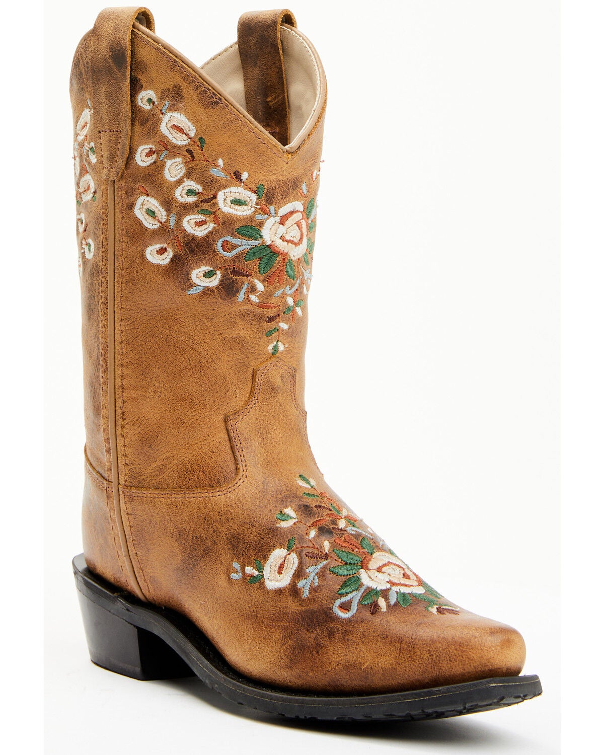 Shyanne Girls' Little Maisie Western Boots - Snip Toe, Brown, hi-res