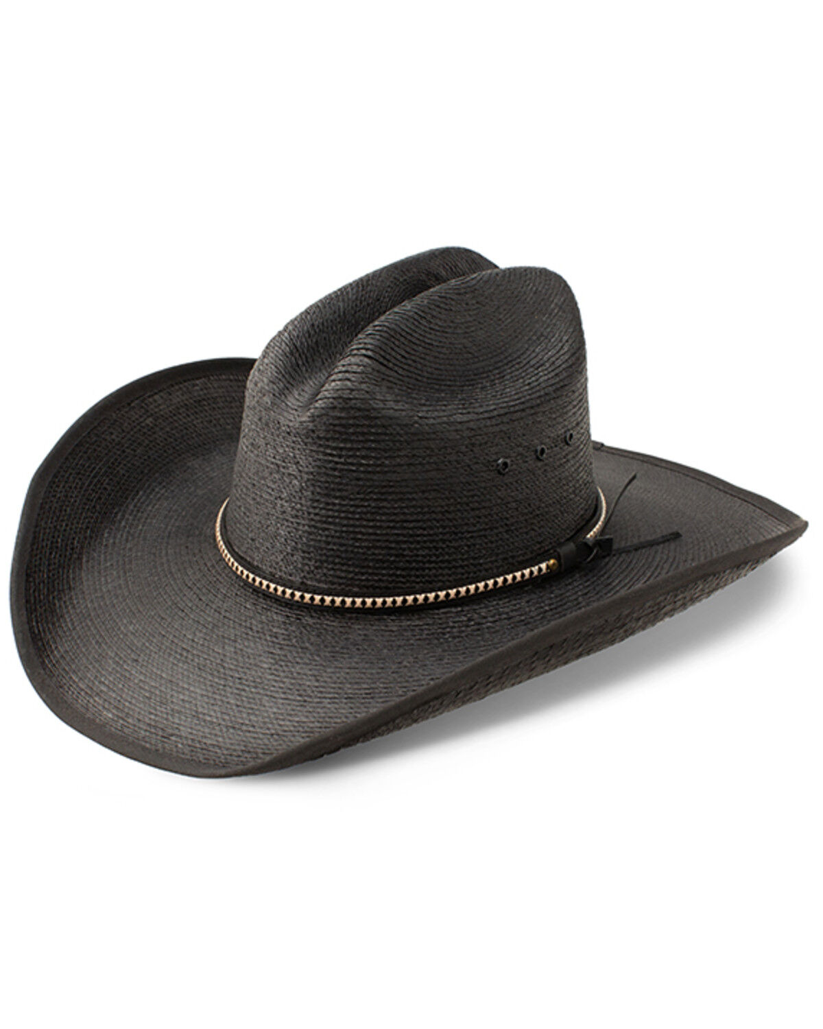Image #1 - Jason Aldean Asphalt Cowboy Straw Cowboy Hat, Black, hi-res