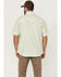 Image #4 - Resistol Men's Solid Short Sleeve Button-Down Western Shirt, Sage, hi-res