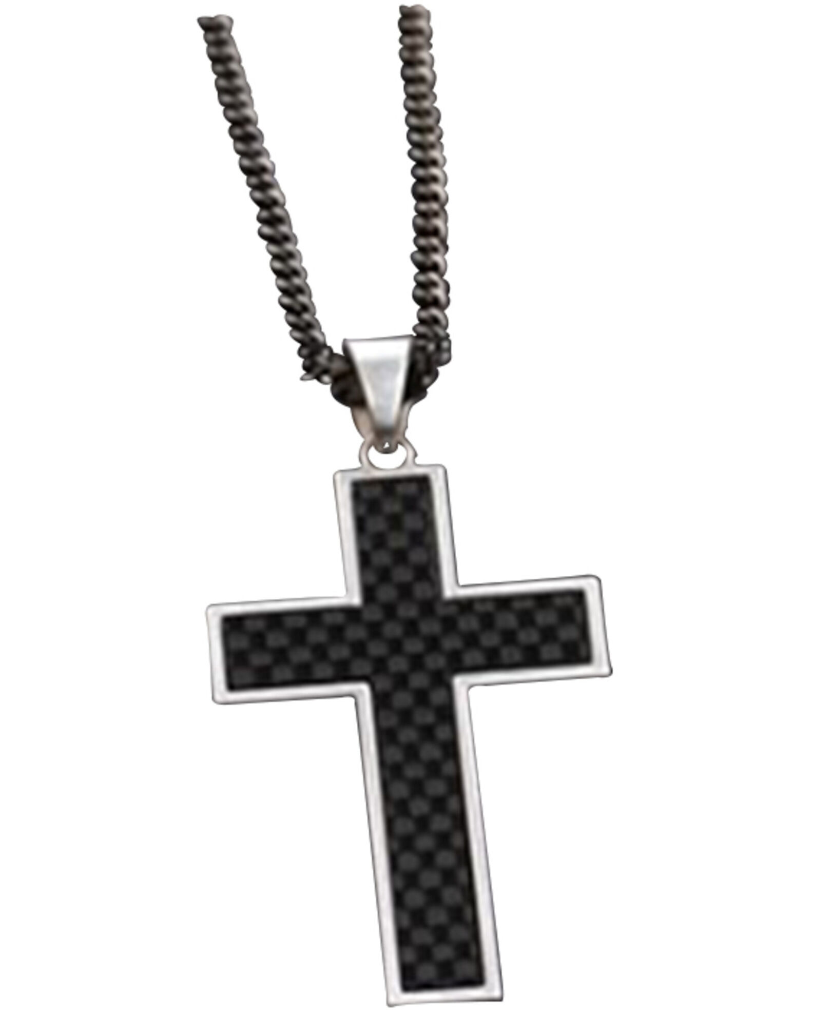 Twister Men s Gunmetal Cross Necklace Sheplers