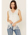 Image #3 - Tasha Polizzi Women's Abby Fringe Tank Top, White, hi-res