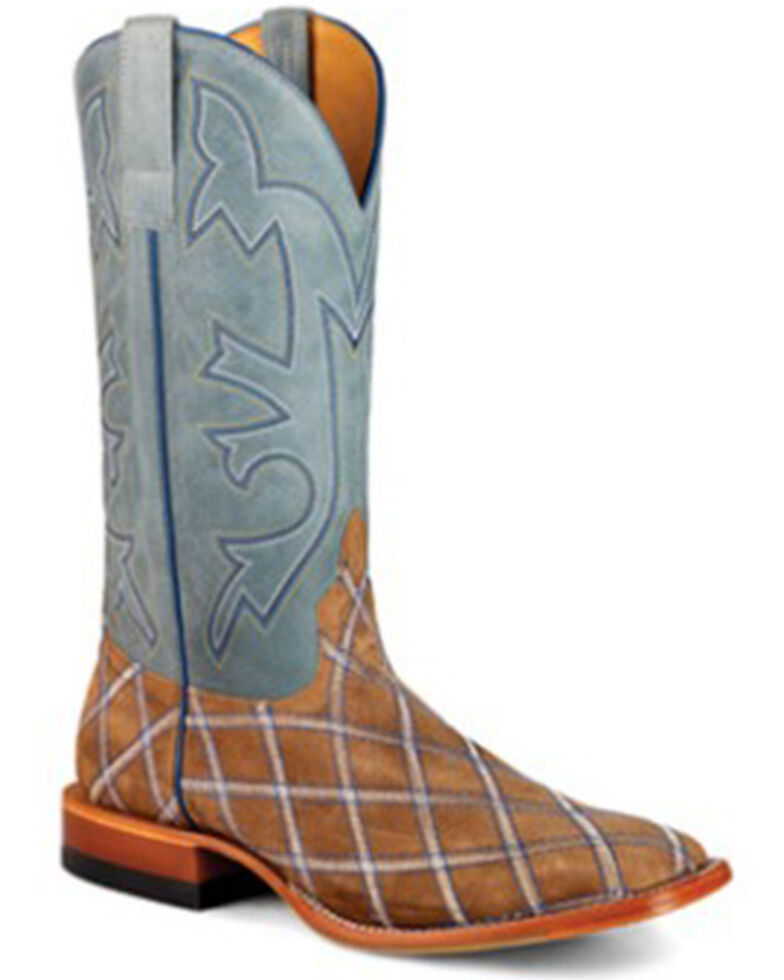 Horse Power Men's Sahara Sand Roper Western Boots - Square Toe , Sand, hi-res