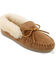 Image #1 - Minnetonka Women's Alpine Sheepskin Moccasins, Tan, hi-res
