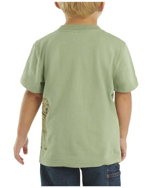Image #2 - Carhartt Toddler Boys' Puppy Wrap Short Sleeve Graphic T-Shirt , Green, hi-res