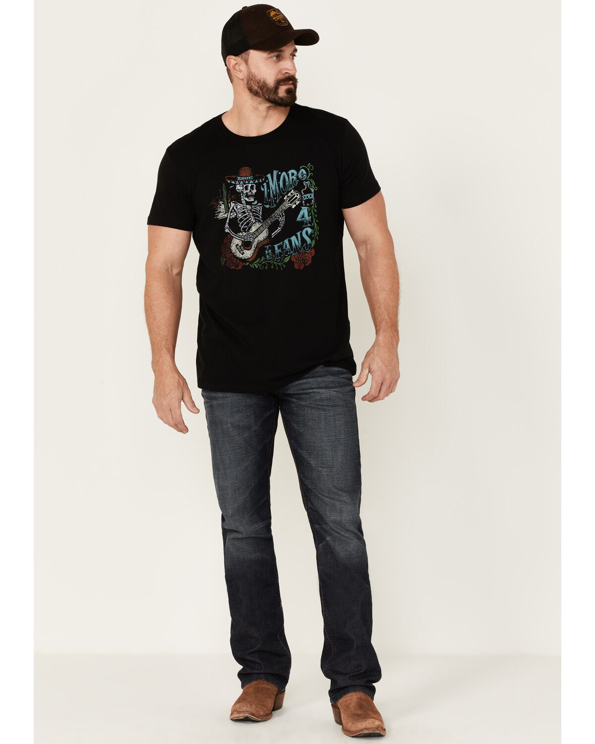 Image #2 - Moonshine Spirit Men's More 4 For The Fans Graphic Short Sleeve T-Shirt, Black, hi-res