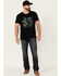 Image #2 - Moonshine Spirit Men's More 4 For The Fans Graphic Short Sleeve T-Shirt, Black, hi-res