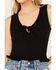 Image #3 - Bila Women's Sleeveless Ruched Tank, Black, hi-res