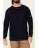 Image #4 - Ariat Men's FR Work Crew Long Sleeve T-Shirt, Navy, hi-res