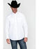 Image #5 - Gibson Men's Solid Long Sleeve Snap Western Shirt - Big  , White, hi-res