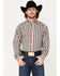 Ariat Men's Wrinkle Free Scout Plaid Print Button Down Western Shirt - Big , Blue, hi-res