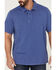 Image #3 - Brothers and Sons Men's Solid Slub Short Sleeve Polo Shirt , Blue, hi-res