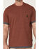 Image #3 - Hawx Men's Layered Work Pocket T-Shirt, Dark Red, hi-res