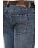 Hooey by Rock & Roll Denim Men's Revolver Medium Wash Reflex Stretch Slim Straight Jeans, Medium Wash, hi-res