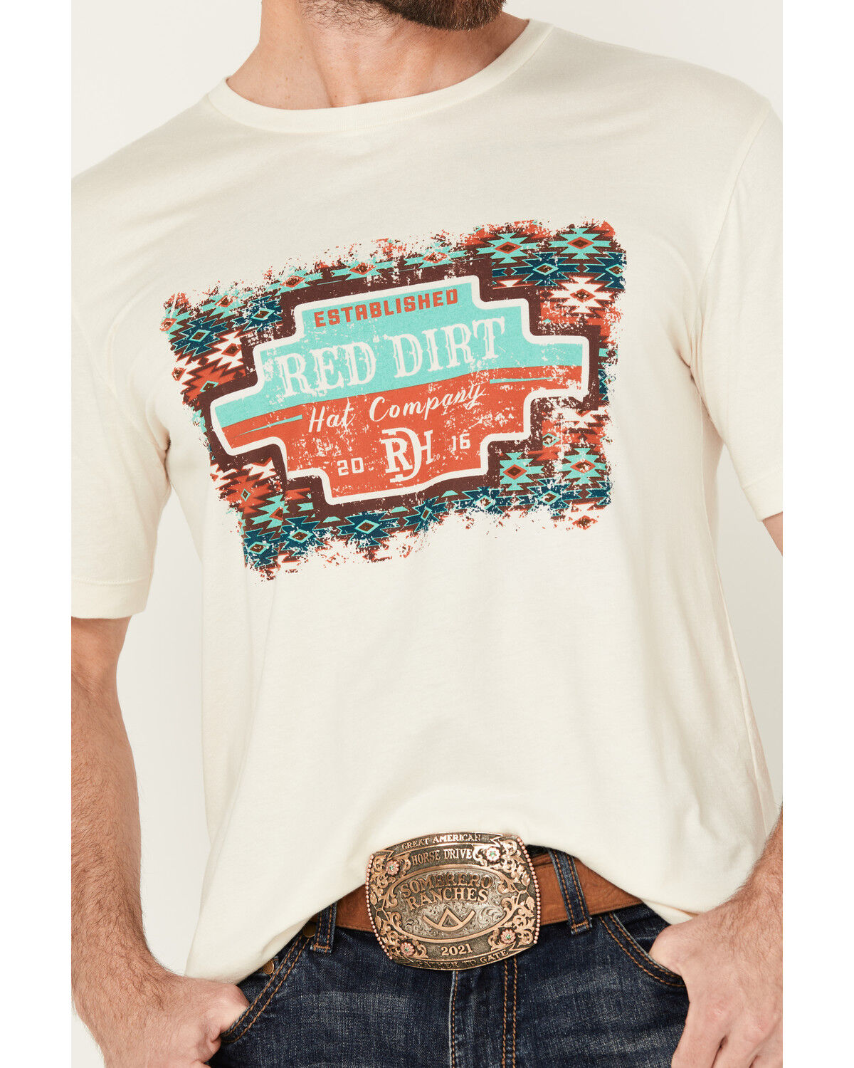 Image #3 - Red Dirt Hat Men's Taco Shop Southwestern Print Logo Short Sleeve Graphic T-Shirt, , hi-res
