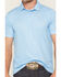 Image #3 - Rock & Roll Denim Men's Geo Print Short Sleeve Button-Down Stretch Polo, Blue, hi-res