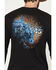 Image #4 - RANK 45&reg; Men's Serape Logo Bull Pixel Long Sleeve Graphic T-Shirt, Black, hi-res