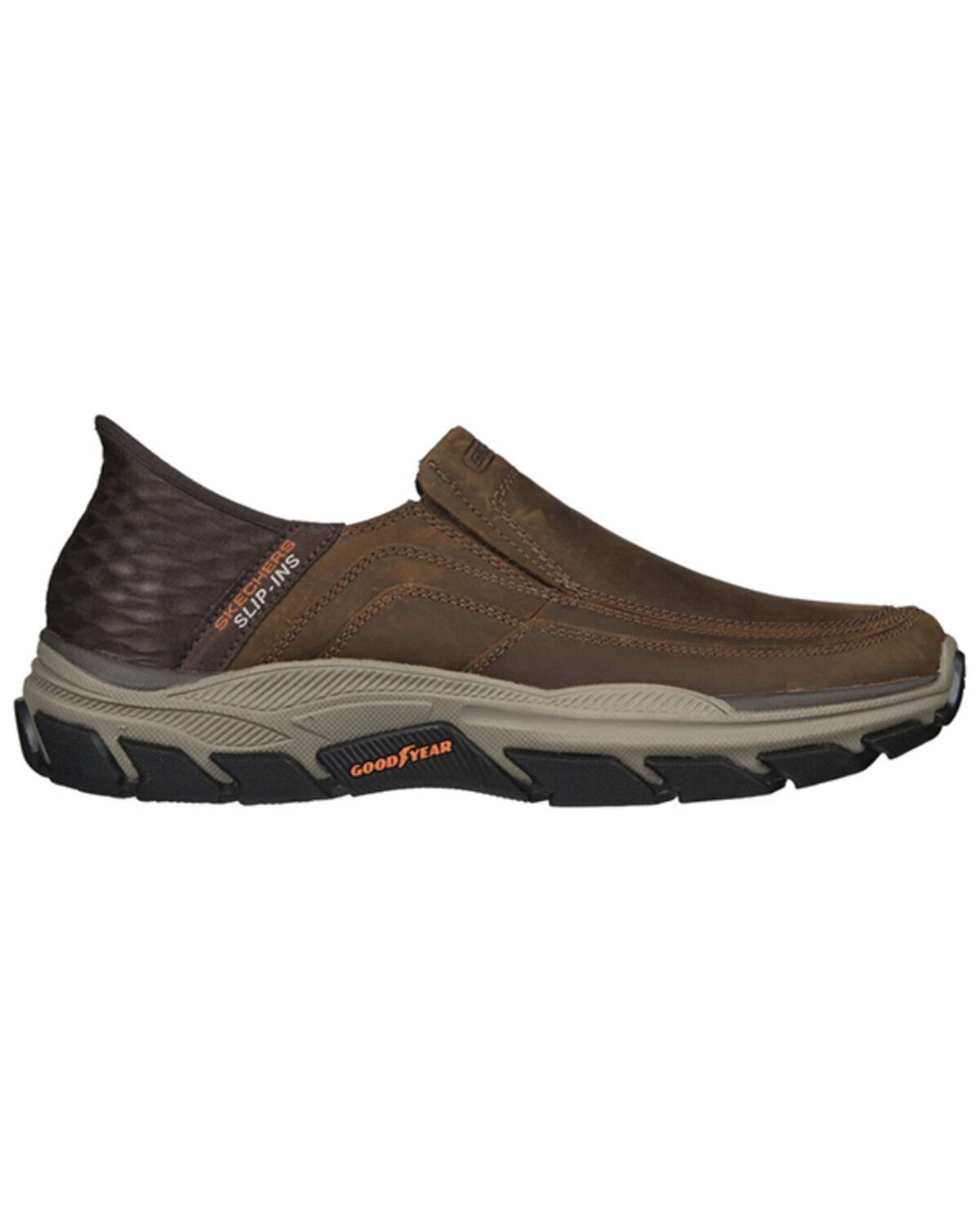 Image #2 - Skechers Men's Elgin Slip-Ins RF Casual Shoes - Moc Toe, Dark Brown, hi-res