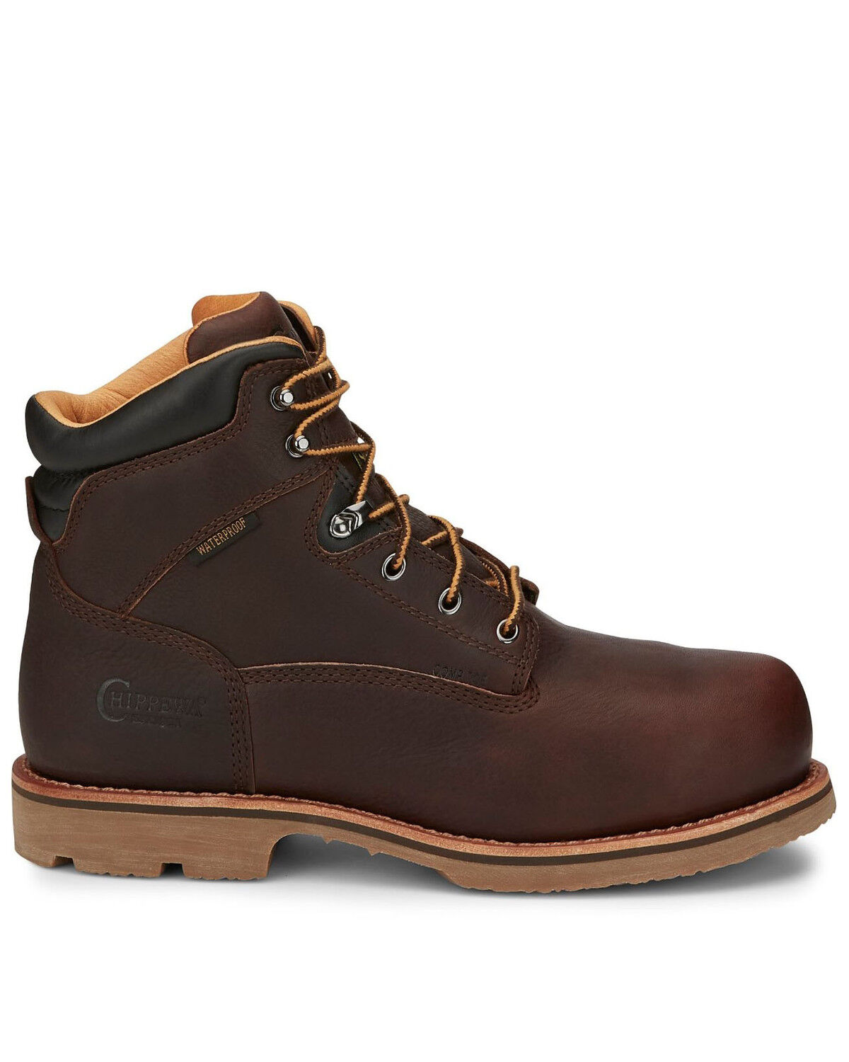 Image #2 - Chippewa Men's Serious Plus Waterproof Work Boots - Composite Toe, Brown, hi-res