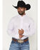Image #1 - Wrangler X Cody Johnson Men's Geo Print Long Sleeve Button-Down Western Shirt, Light Purple, hi-res