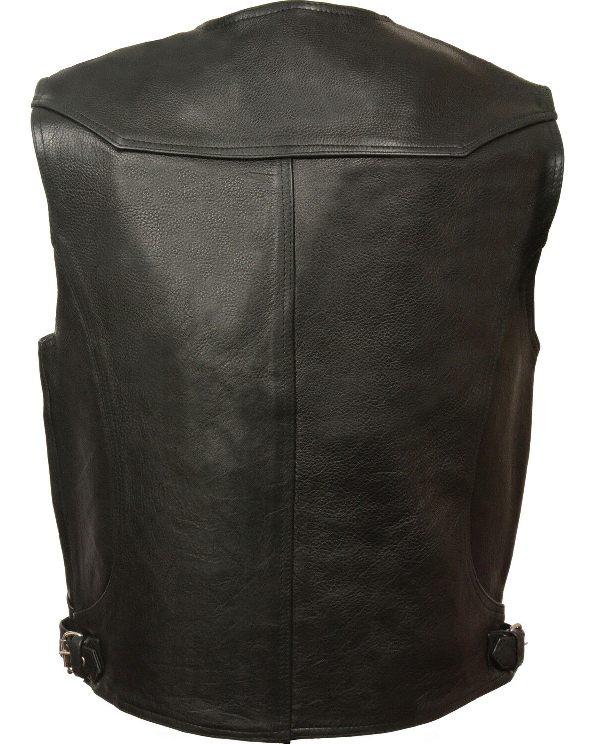 Image #3 - Milwaukee Leather Men's Deep Pocket Vest - Big 3X, Black, hi-res