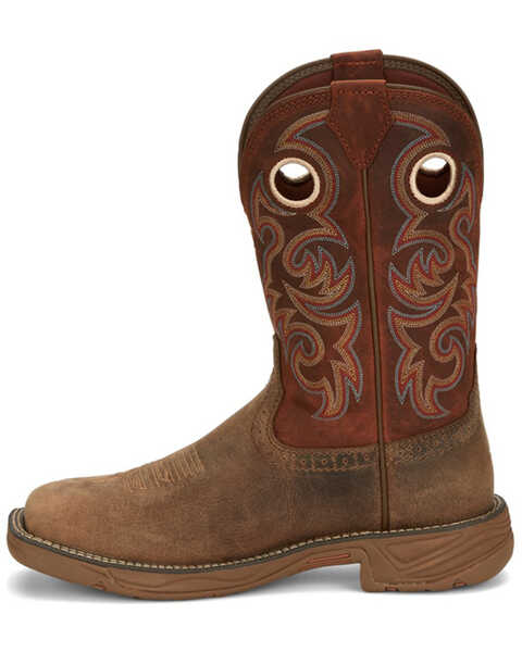 Image #3 - Justin Men's Rush Western Boots - Broad Square Toe, Tan, hi-res