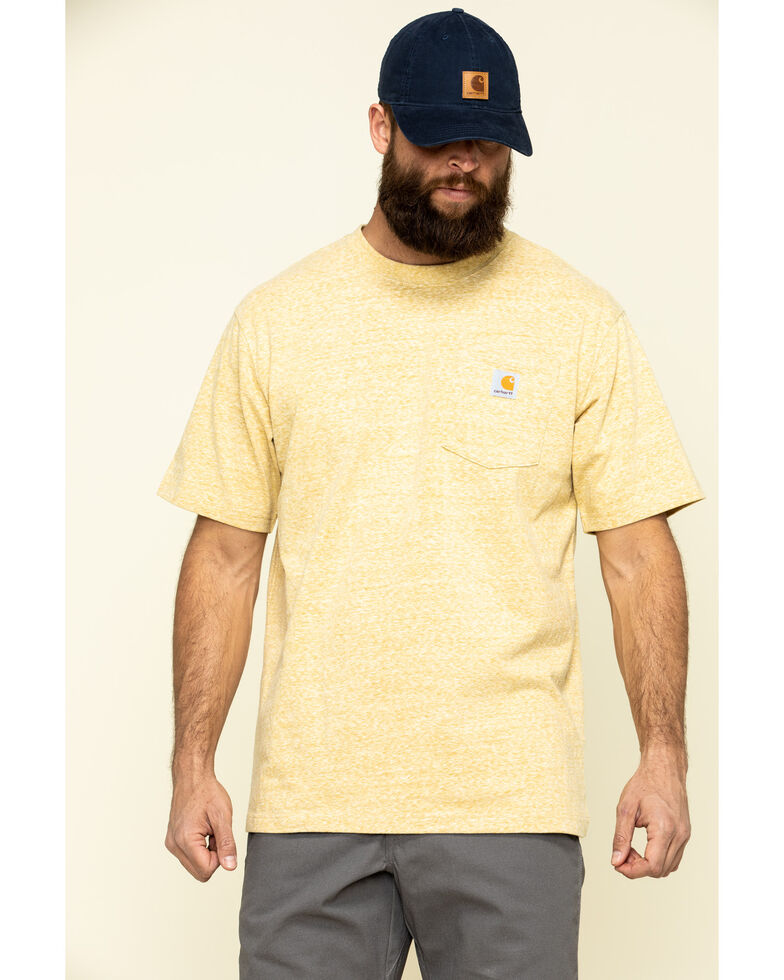 Carhartt Men's Gold Workwear Pocket Short Sleeve Work T-Shirt - Big , Gold, hi-res