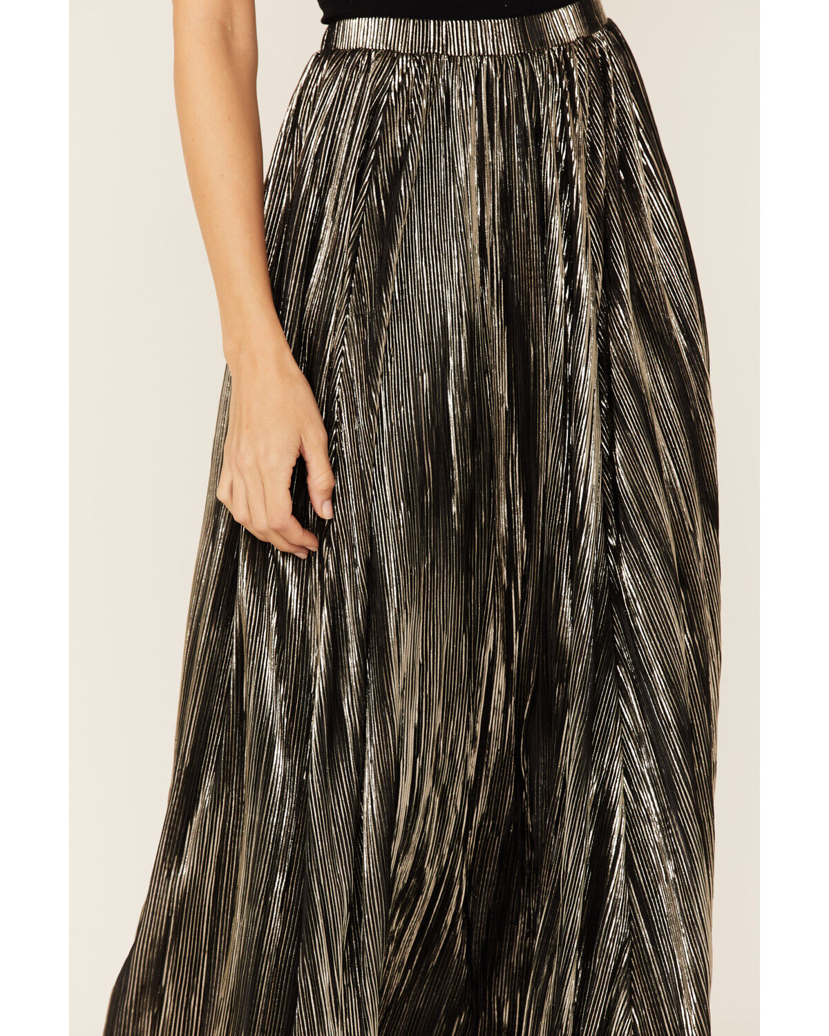 Image #3 - Tasha Polizzi Women's Lusha Crinkle Metallic Maxi Skirt, , hi-res
