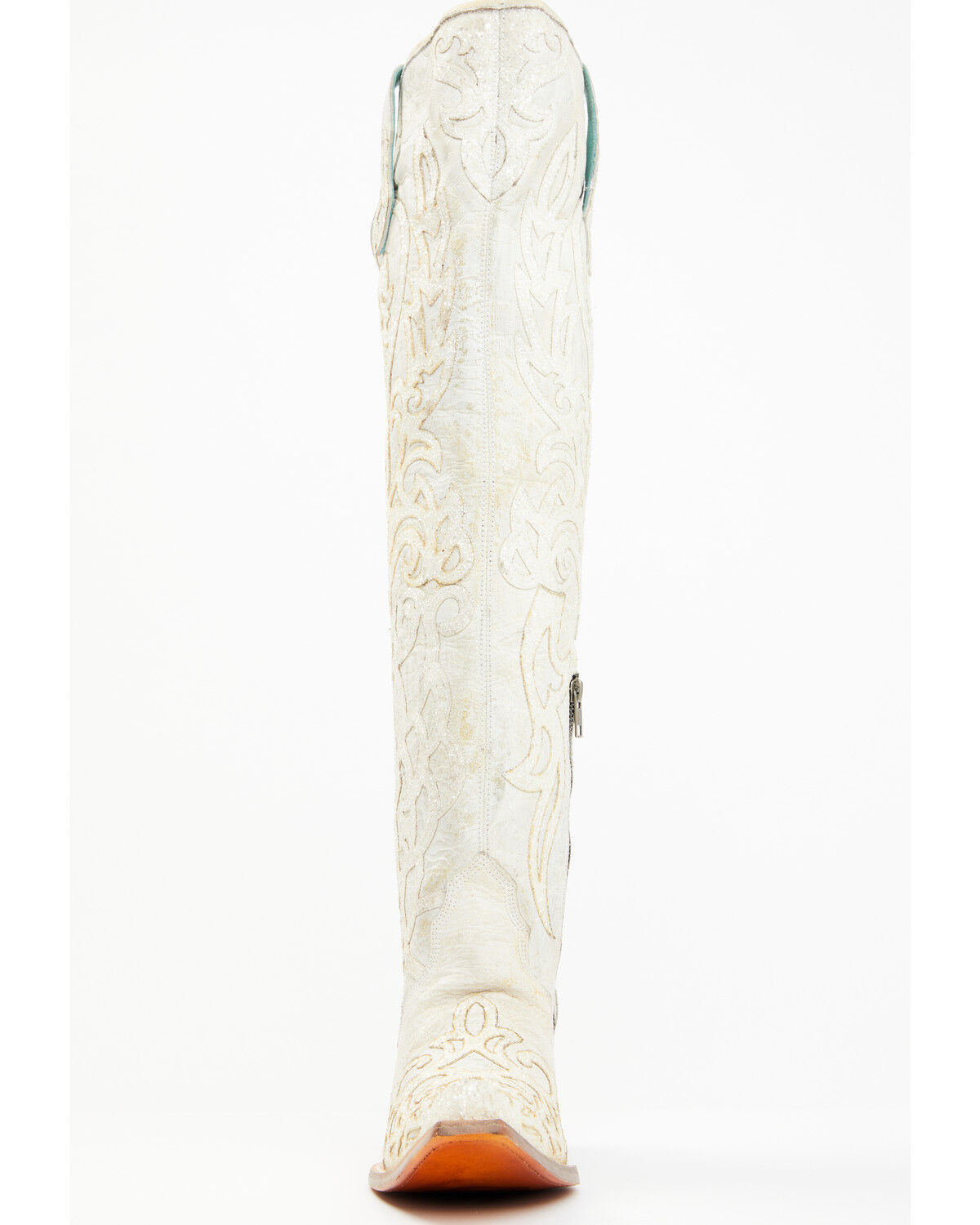 Image #4 - Corral Women's Glitter Overlay Tall Western Boots - Snip Toe, , hi-res