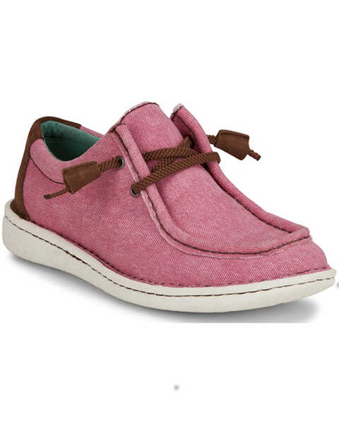 Justin Women's Hazer Casual Shoes - Moc Toe , Pink, hi-res