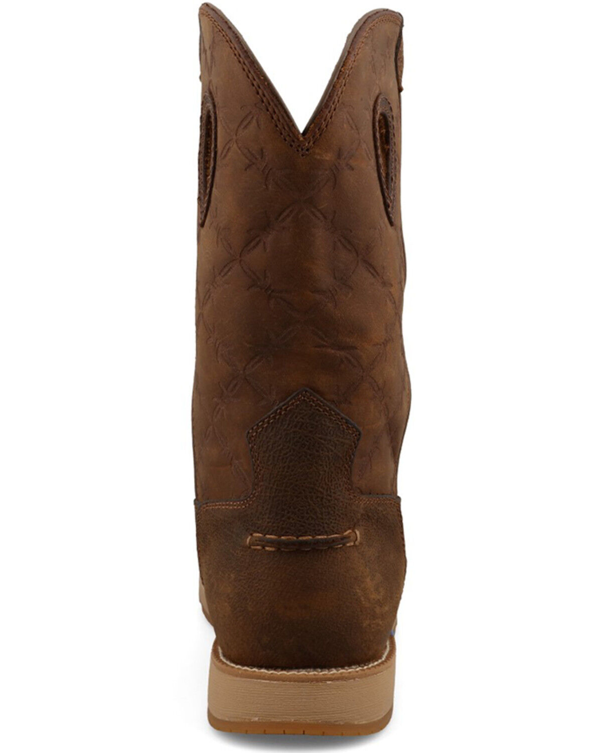 Image #5 - Twisted X Men's Pull-On Wedge Sole Waterproof Work Boot - Soft Toe, Brown, hi-res