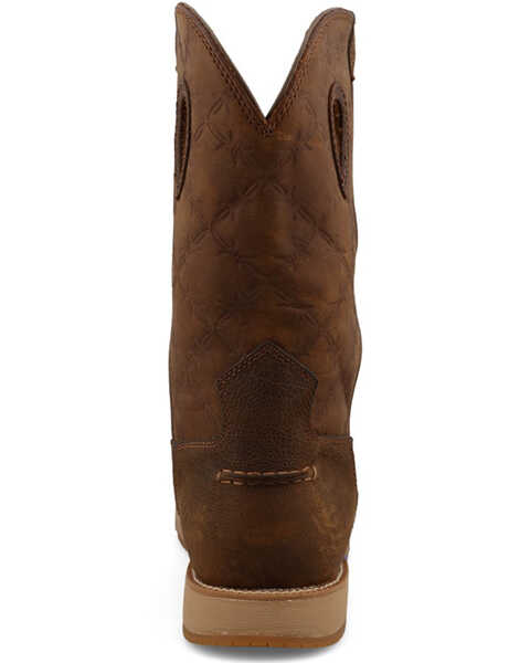 Image #5 - Twisted X Men's Pull-On Wedge Sole Waterproof Work Boot - Soft Toe , Brown, hi-res
