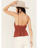 Image #4 - Wild Moss Women's Lace Trim Sleeveless Top, Rust Copper, hi-res