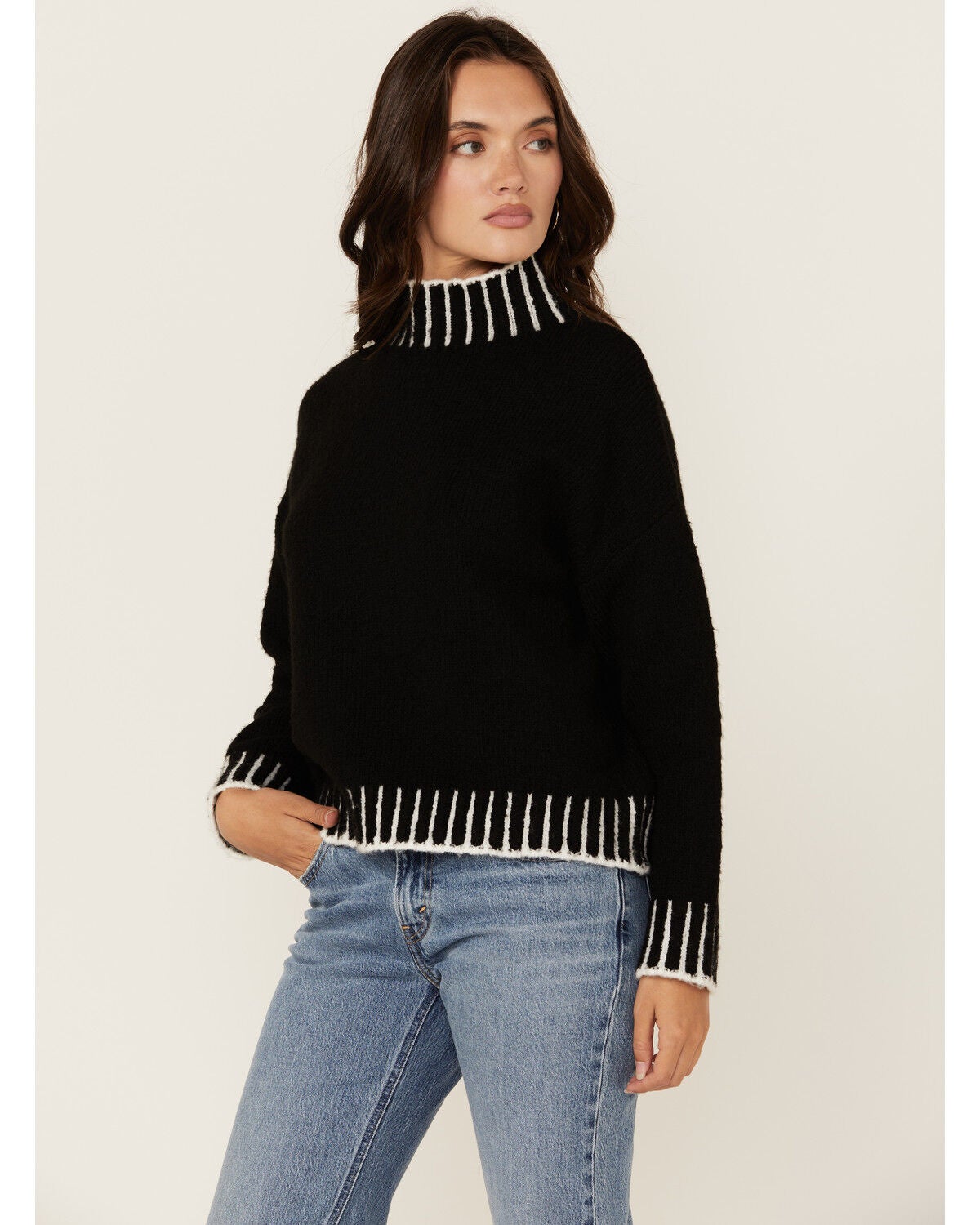 Revel Women's Whip Stitch Turtleneck Sweater | Sheplers