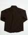 Image #3 - Cinch Toddler Boys' Solid Long Sleeve Button-Down Stretch Western Shirt, Brown, hi-res