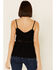 Image #4 - Very J Women's Crochet Embroidered Cami Tank Top, Black, hi-res