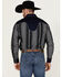 Image #4 - Wrangler Men's Rodeo Ben Striped Long Sleeve Snap Western Shirt, Navy, hi-res