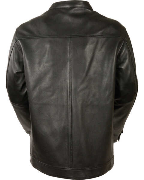 Image #3 - Milwaukee Leather Men's Black Club Style Shirt Jacket , Black, hi-res