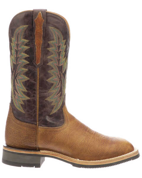 Image #2 - Lucchese Men's Rudy Western Boots - Broad Square Toe, Tan, hi-res
