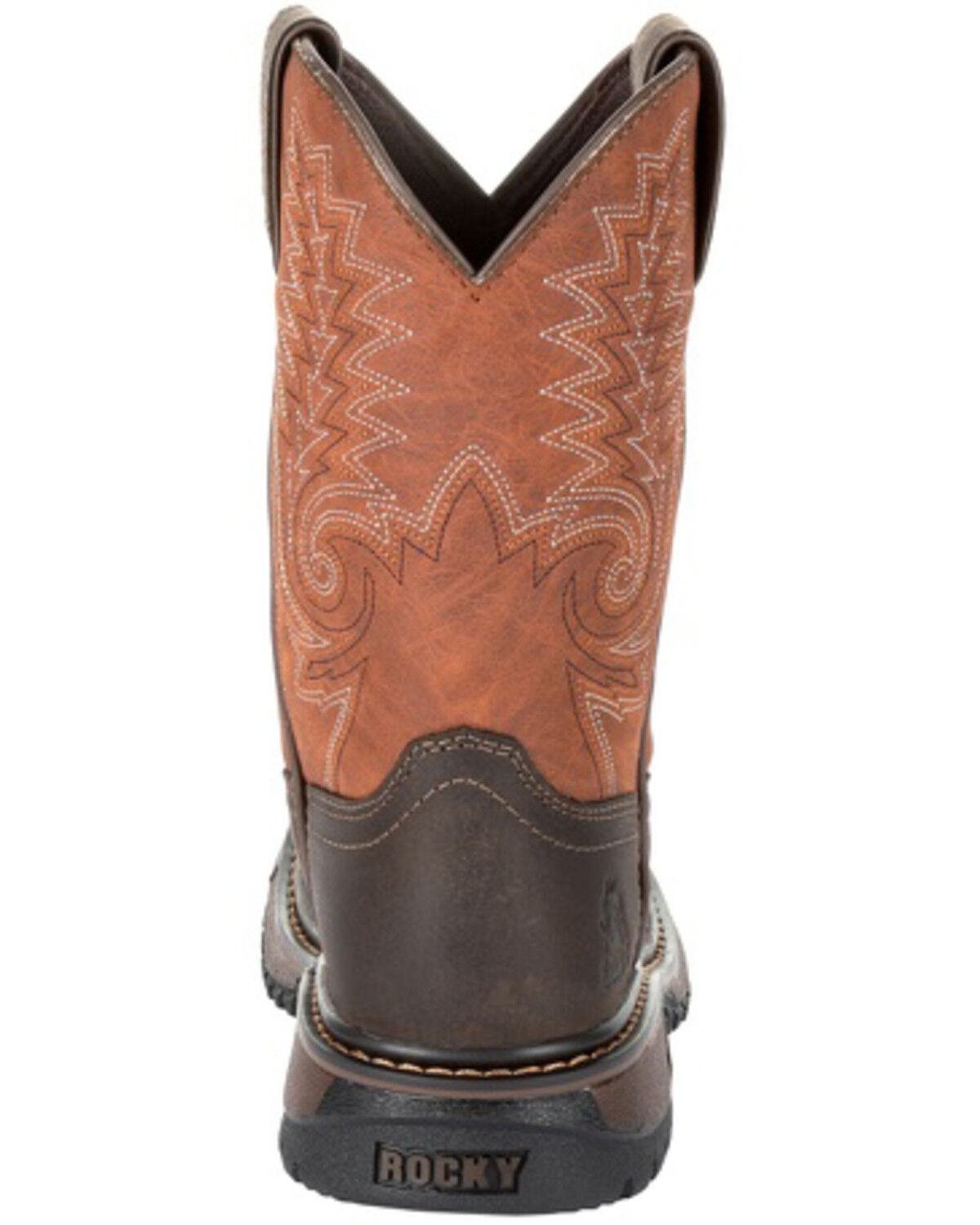 Image #4 - Rocky Boys' Ride FLX Western Boots - Square Toe, Chocolate, hi-res