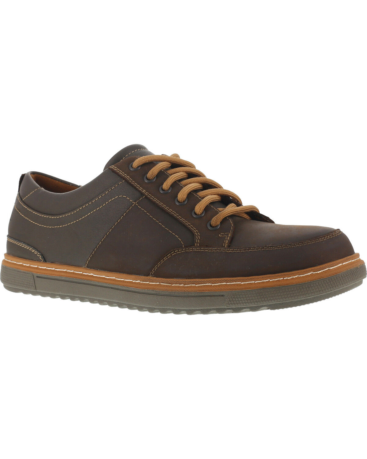 Image #1 - Florsheim Men's Gridley Casual Oxford Shoes - Steel Toe, Brown, hi-res