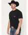 Image #3 - Coors Men's Coors Cowboy Short Sleeve Graphic T-Shirt, Black, hi-res