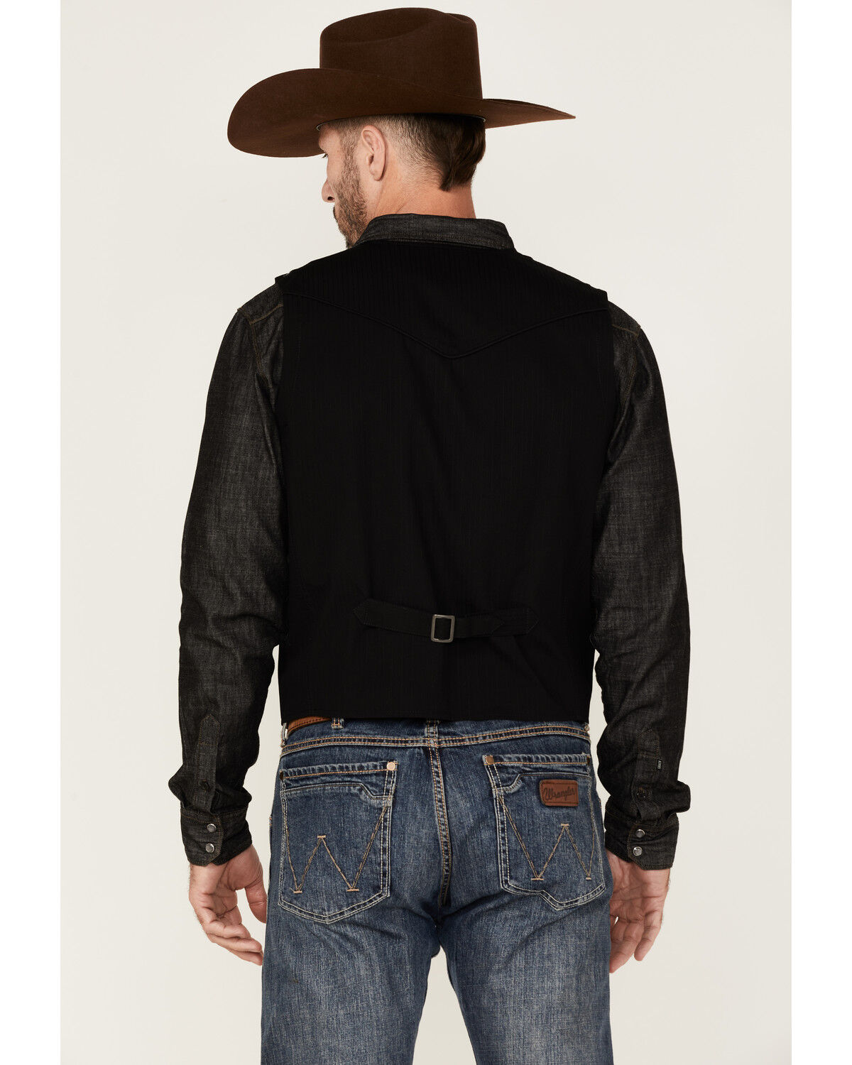 Image #4 - Moonshine Spirit Men's Sunday Brunch Button Down Western Vest, Black, hi-res