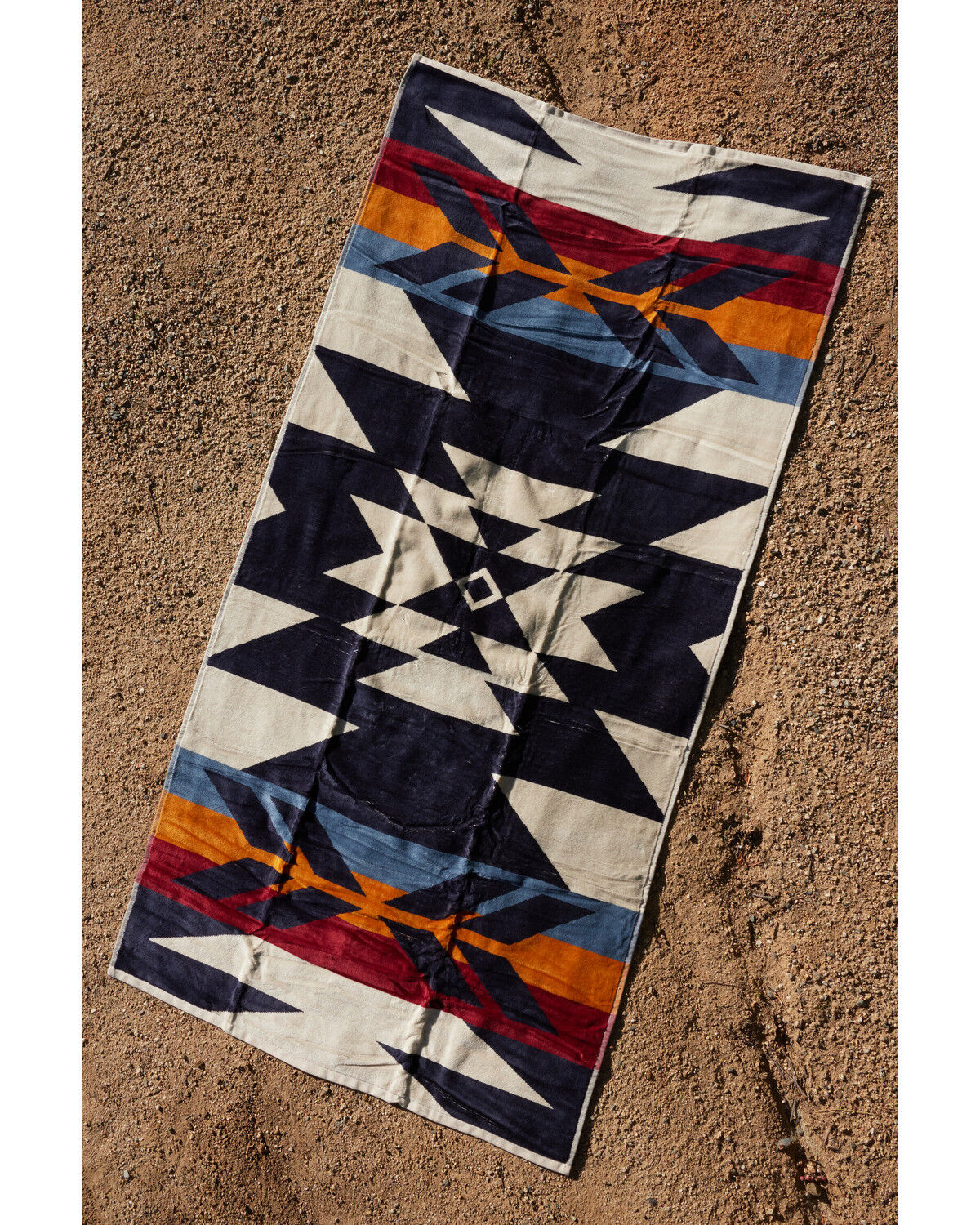Image #2 - Boot Barn Southwestern Print Beach Towel, Ivory, hi-res