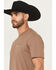 Image #4 - Hooey Men's Hills Short Sleeve Graphic T-Shirt, Brown, hi-res