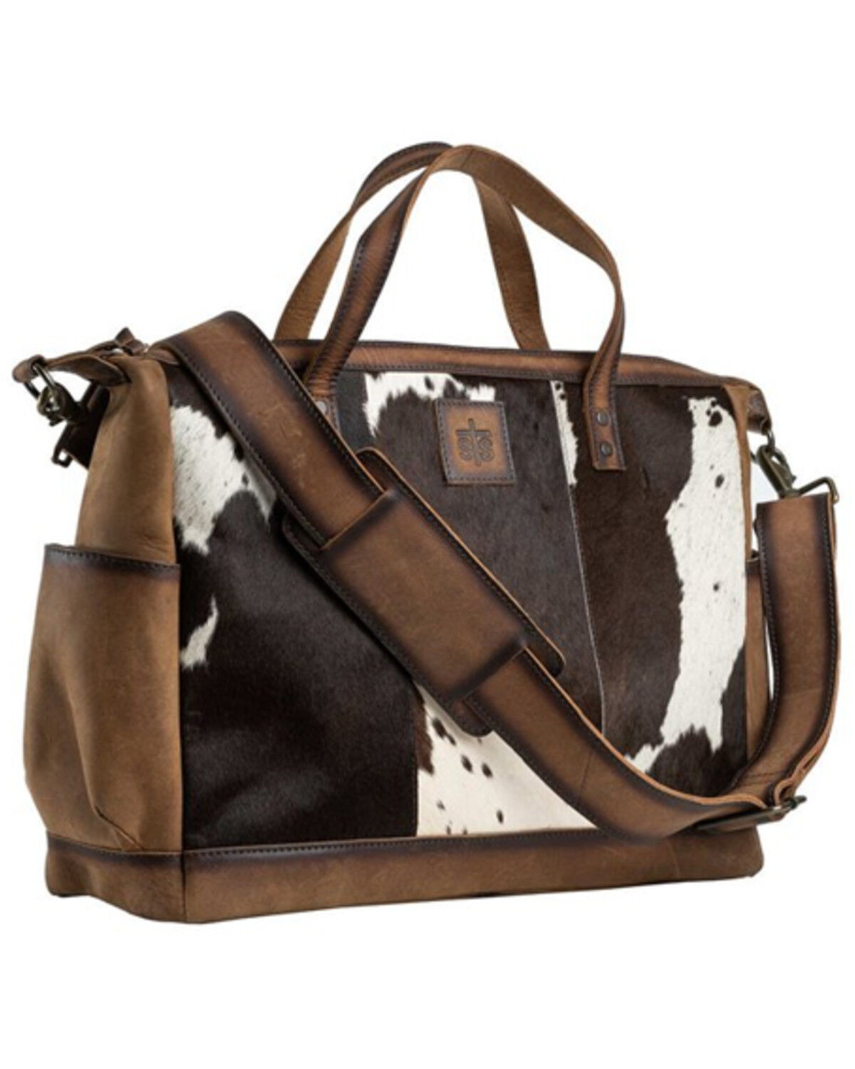 Image #3 - STS Ranchwear By Carroll Women's Cowhide Collection Diaper Bag, Brown, hi-res