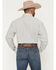 Image #4 - George Strait by Wrangler Men's Geo Print Long Sleeve Button-Down Stretch Western Shirt, Cream, hi-res