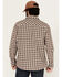 Image #4 - Brothers and Sons Men's Keystone Plaid Print Long Sleeve Button-Down Stretch Western Shirt, Natural, hi-res