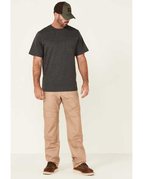 Image #2 - Hawx Men's Forge Short Sleeve Work Pocket T-Shirt , Charcoal, hi-res
